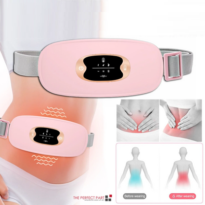 Electric Heating Menstrual Vibration Pad Belt for Period Pain Relief Cramps US