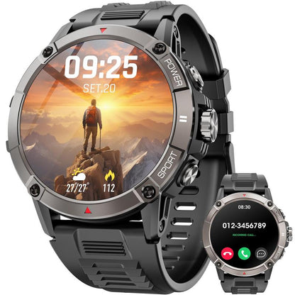 Smart Watch with Answer/Make Call, 1.52" HD Touch Screen Smart Watches for Men Fitness Watch, IP68 Waterproof Stainless Steel Smartwatch for Android Ios, GPS Smart Watch, Sport Smart Watch, Men Gifts