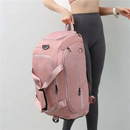Luggage Bags for Women Handbag Oxford Men'S Fitness Gym Shoulder Bag Waterproof Sports Travel Backpack with Shoes Compartment