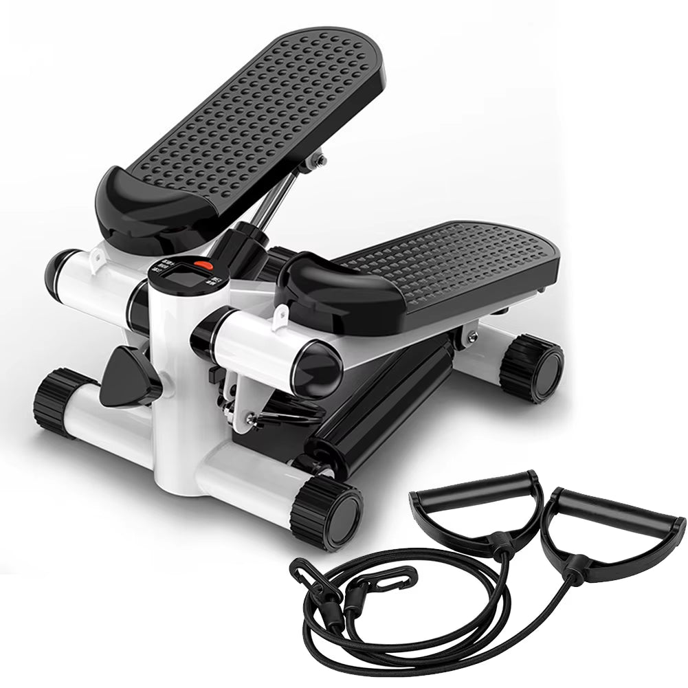 Mini Stepper Stair Stepper Max 120Kg Pedal Stepper LED Display Slimming Treadmill with Pull Rope for Slimming Exercise