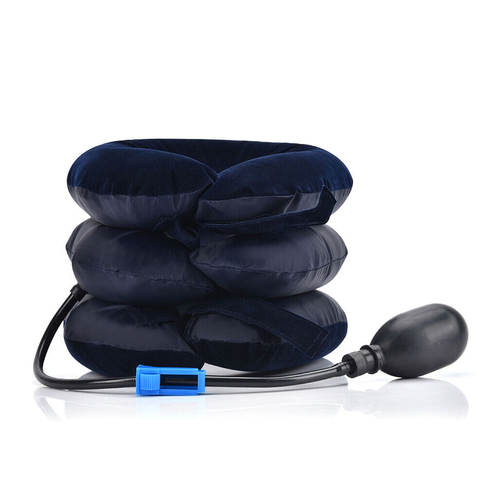 Cervical Neck Traction Device Collar Brace Support Pain Relife Stretcher Therapy