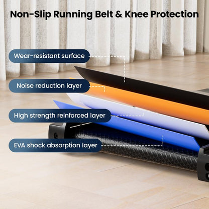 【New Arrival】Deals for You YAGUD Electric Folding Treadmill with Handrail, Low-Noise Motor – 265Lbs Weight Capacity Spacious Belt, Dual Shock Absorption, Remote Control & Wheels for Easy Moving – Includes Free Resistance Bands and Remote