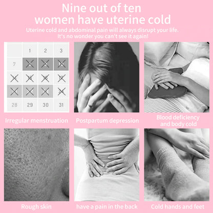 Electric Heating Menstrual Vibration Pad Belt for Period Pain Relief Cramps US