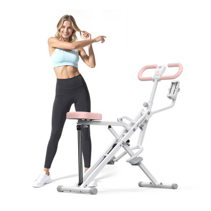 MERACH Squat Machine Glutes Workout Adjustable Resistance Foldable Exercise Equipment Leg Exercise Machine Rowing Machine