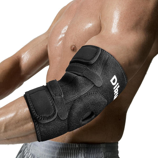 Elbow Brace, Elbow Compression Sleeve, Adjustable Elbow Brace for Tendonitis ...