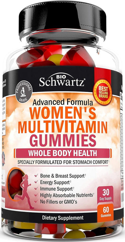 (2 Pack)  Women'S Multivitamin Gummies | Immune Support Supplement | Mixed Berry Flavor, 60Ct
