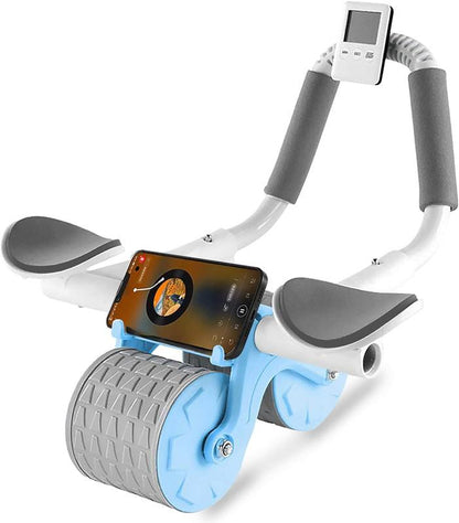 Tekdeals Elbow Support Automatic Rebound Abdominal Wheel, Ab Roller for Abdominal Exercise Machine, Abs Workout Equipment, Dolly Core Strengthening Trainer Fitness Belly Training