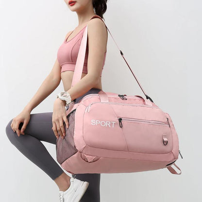 Luggage Bags for Women Handbag Oxford Men'S Fitness Gym Shoulder Bag Waterproof Sports Travel Backpack with Shoes Compartment