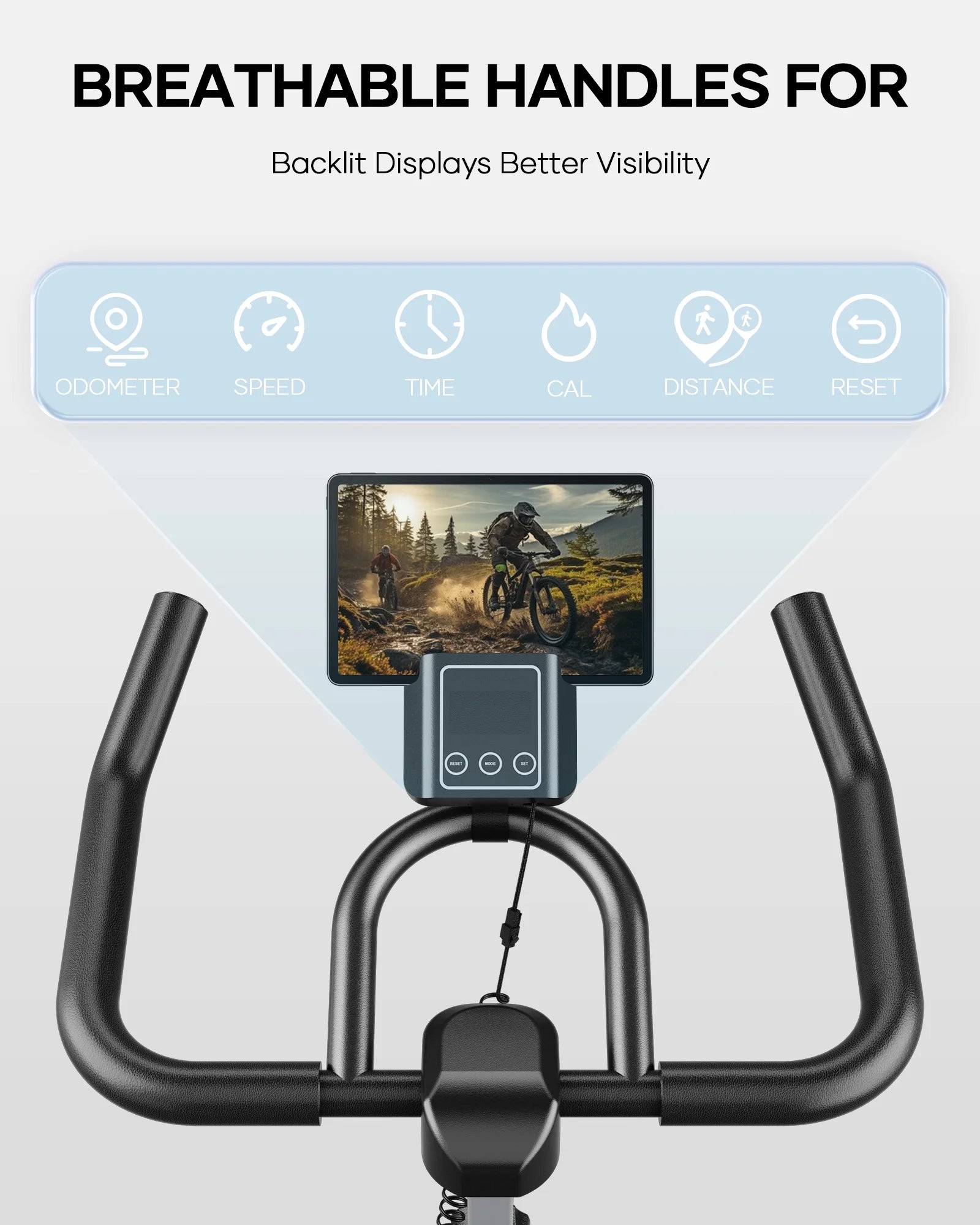 Exercise Bike Indoor Cycling Bike with 300Lbs. Big Seat Cushion for Home Cardio Leg Workout