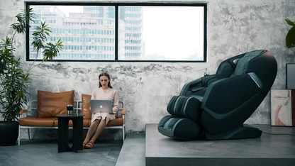 Healthrelife Massage Chair Zero Gravity Full Body Recliner Air Pressure SL Track