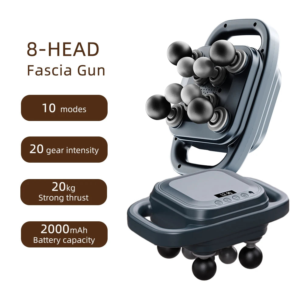 42-Heads High-Frequency Fascia Gun- Back, Neck, Shoulders &  Full-Body Muscle Recovery Massager