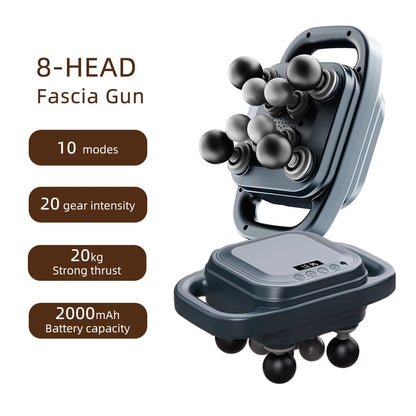 42-Heads High-Frequency Fascia Gun- Back, Neck, Shoulders &  Full-Body Muscle Recovery Massager
