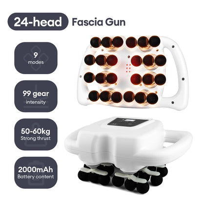 42-Heads High-Frequency Fascia Gun- Back, Neck, Shoulders &  Full-Body Muscle Recovery Massager