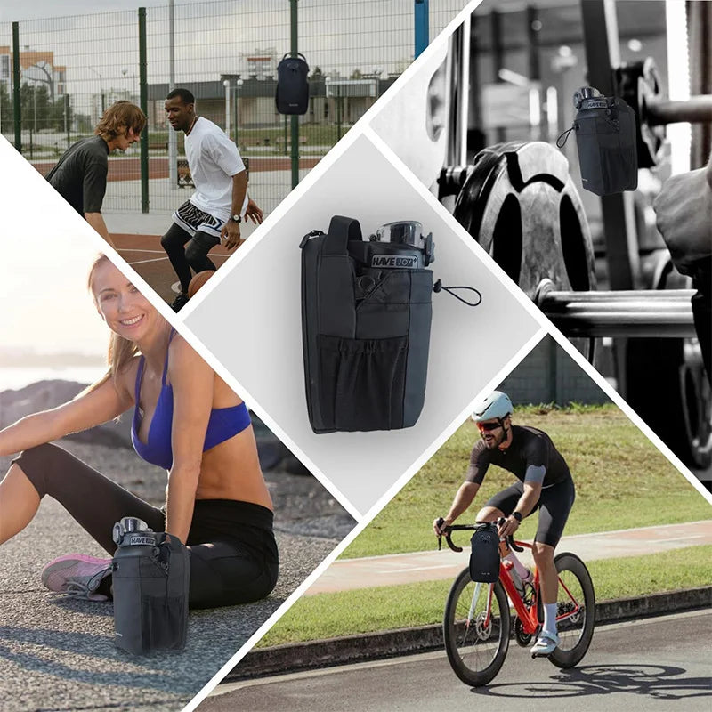 Magnetic Gym Bag Large Capacity- Phone Pocket & Water Bottle Holder