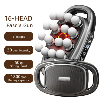 42-Heads High-Frequency Fascia Gun- Back, Neck, Shoulders &  Full-Body Muscle Recovery Massager