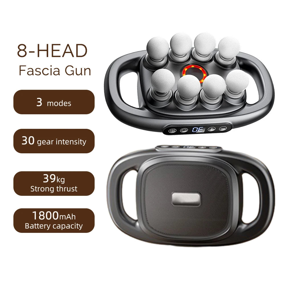 42-Heads High-Frequency Fascia Gun- Back, Neck, Shoulders &  Full-Body Muscle Recovery Massager