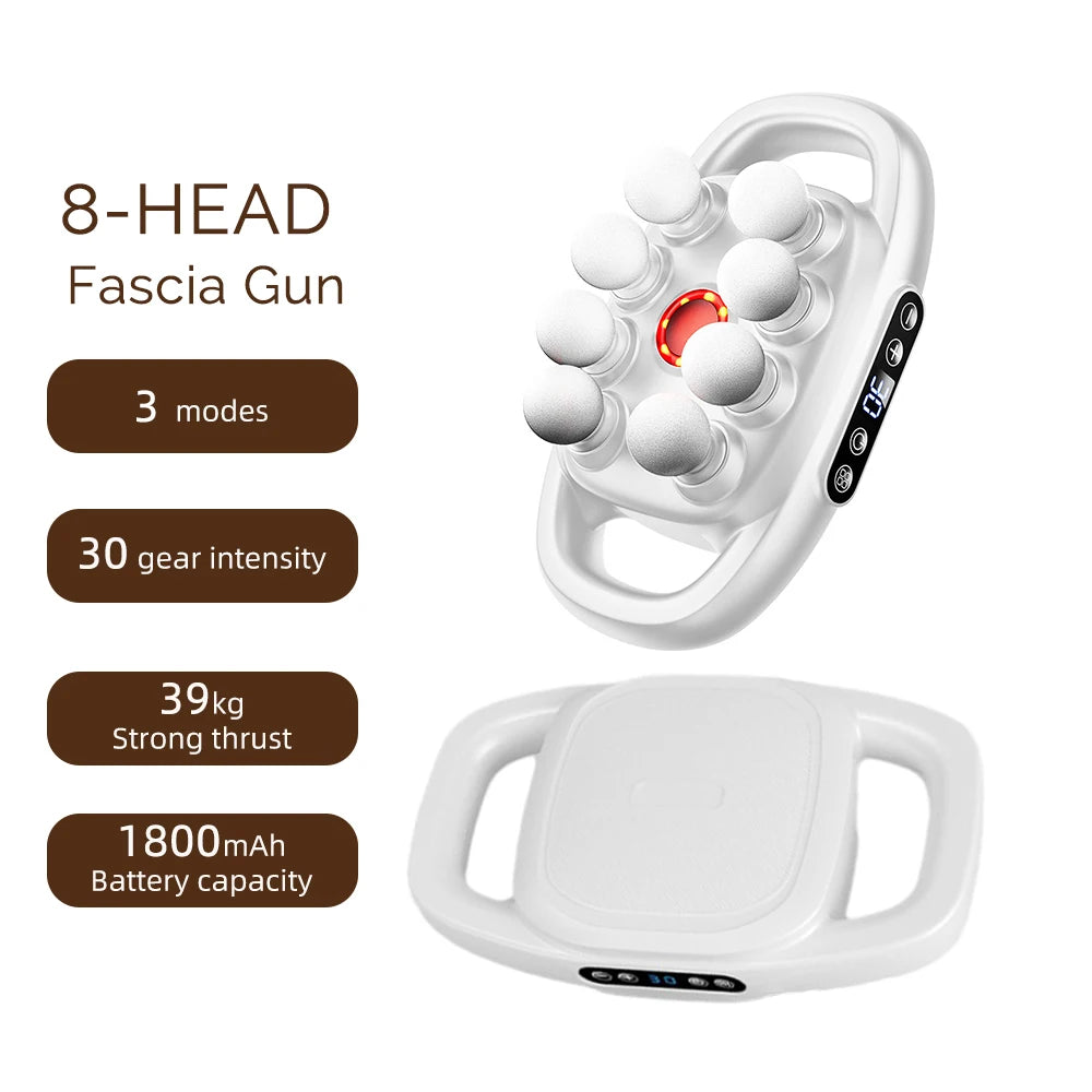 42-Heads High-Frequency Fascia Gun- Back, Neck, Shoulders &  Full-Body Muscle Recovery Massager