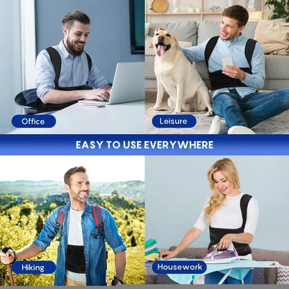 Posture Corrector Back Orthopedic Straps for Men and Women Fully Adjustable Spinal Brace