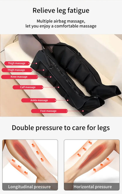 Air Pressure Leg Massager Boots – Deep Kneading & Squeeze for Calves & Feet with Remote Control