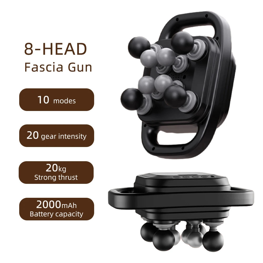 42-Heads High-Frequency Fascia Gun- Back, Neck, Shoulders &  Full-Body Muscle Recovery Massager