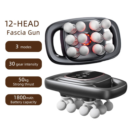 42-Heads High-Frequency Fascia Gun- Back, Neck, Shoulders &  Full-Body Muscle Recovery Massager