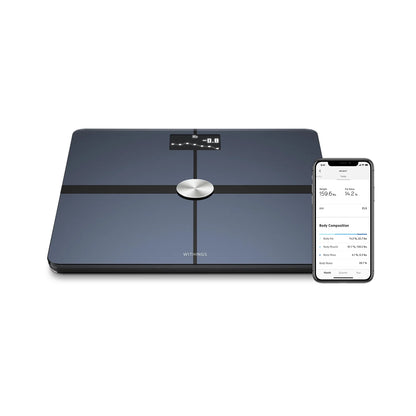 Body+ - Digital Wi-Fi Smart Bathroom Scale in Black, 398 Lb Capacity