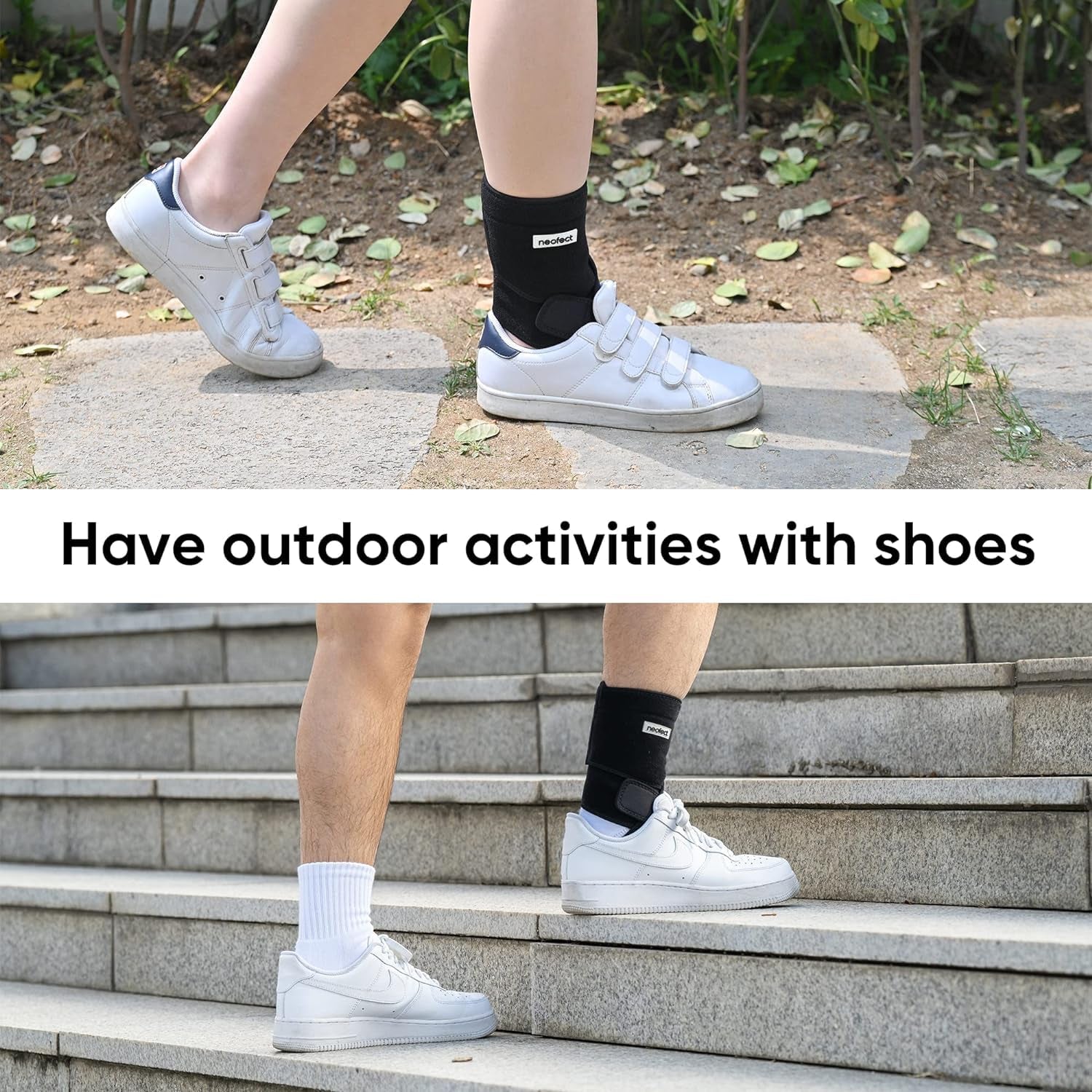 Drop Foot Brace - Adjustable AFO Ankle Brace for Walking & Stroke Recovery, Breathable Material for Ankle and Foot Support, Comfortable Design (Medium/Left)