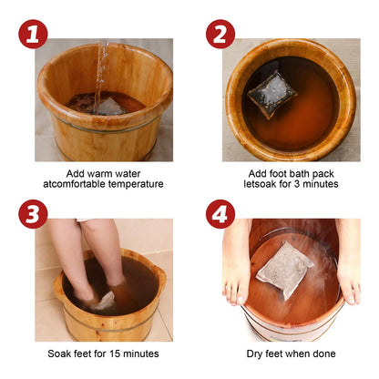 20 Pcs Ginger Foot & Hand Salts & Soaks Foot Care,Eliminate Fatigue Improve Sleeping Foot Pain Foot Care Treatment