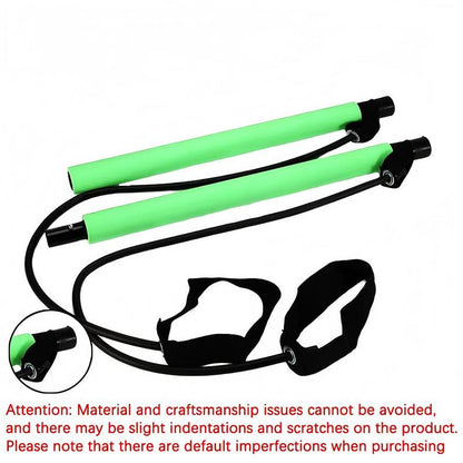 Multifunctional Pilates Stick, 1 Set Back Training Elastic Rope, Yoga Resistance Band, Fitness Equipment for Home Gym Workout, Stretching Gear, Gym Accessories, Stretch Rope, Workout Bands, Pilates Reformer