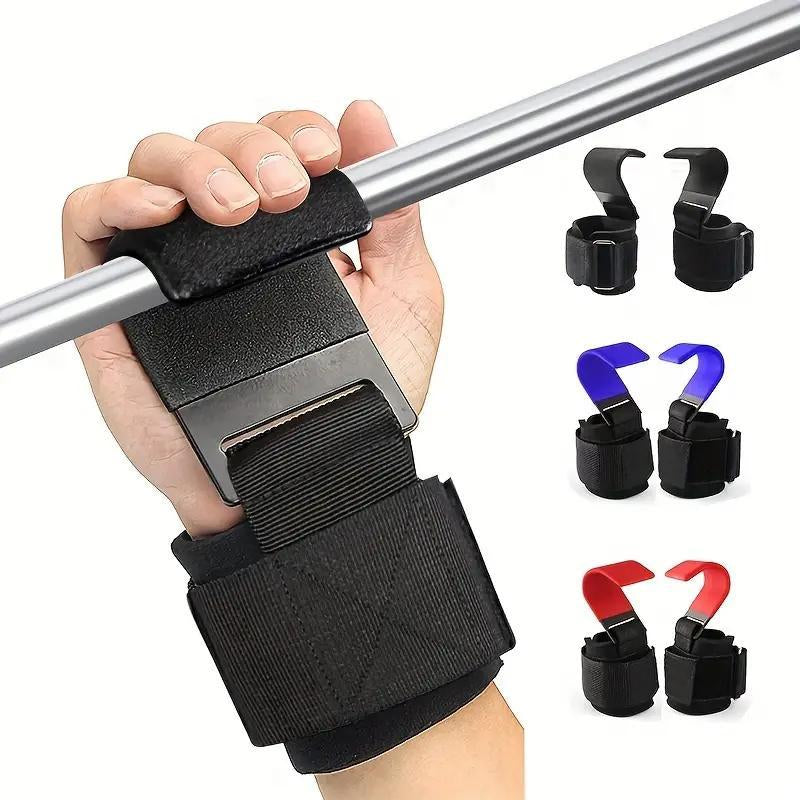 1 Pair Heavy Duty Weight Lifting Hooks with Padded Grip, Dumbbell Barbell Powerlifting Aid, Perfect for Pull Ups and Powerlifting, Gymtok, Weight Losing Products, Christmas Gift