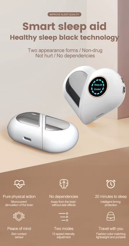 CES Sleep Aid Device Insomnia Anxiety Depression Relief Smart Sleep Aid Healthy Sleep Black Technology Improve Sleep Hypnosi