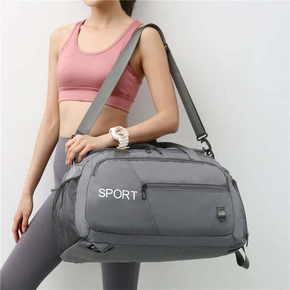 Luggage Bags for Women Handbag Oxford Men'S Fitness Gym Shoulder Bag Waterproof Sports Travel Backpack with Shoes Compartment