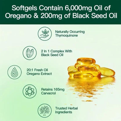 Oregano Oil Healthcare Dietary Supplement Natural