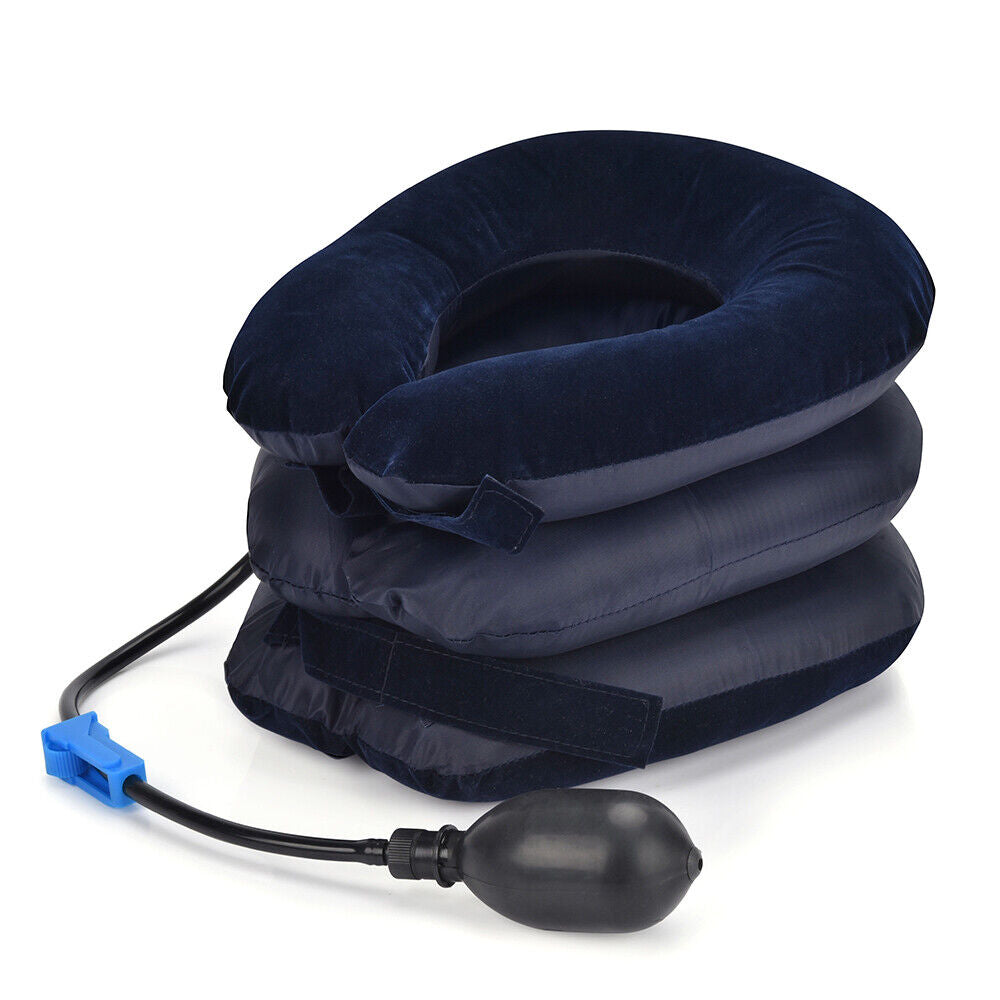 Cervical Neck Traction Device Collar Brace Support Pain Relife Stretcher Therapy