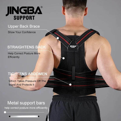 Premium Quality 4 Metal Bar Posture Corrector Back Brace