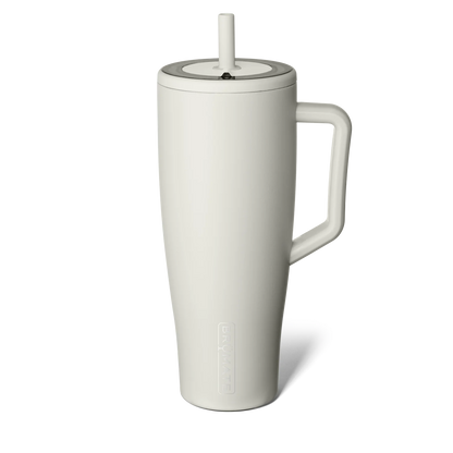 Era 40oz Insulated Stainless Steel Tumbler with Handle & Straw – 100% Leakproof Travel Mug with Lid, Cup Holder Friendly Base (Dune)