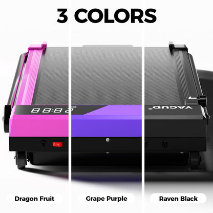 【New Arrival】Deals for You YAGUD Electric Folding Treadmill with Handrail, Low-Noise Motor – 265Lbs Weight Capacity Spacious Belt, Dual Shock Absorption, Remote Control & Wheels for Easy Moving – Includes Free Resistance Bands and Remote