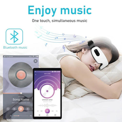 Bluetooth Eye Massager with Heat and Music