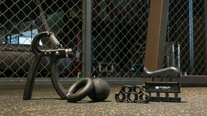 Adjustable Hand Grip Strengthener Workout Kit ( 10 to 132 LBS) - Black