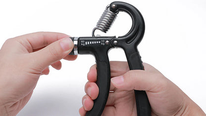 Adjustable Hand Grip Strengthener Workout Kit ( 10 to 132 LBS) - Black