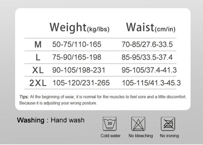 Premium Quality 4 Metal Bar Posture Corrector Back Brace